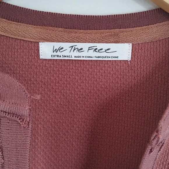 NWT! Free People Mikah Layering Thermal Cuff / Long Sleeve Top Autumn Size XS - Picture 9 of 12